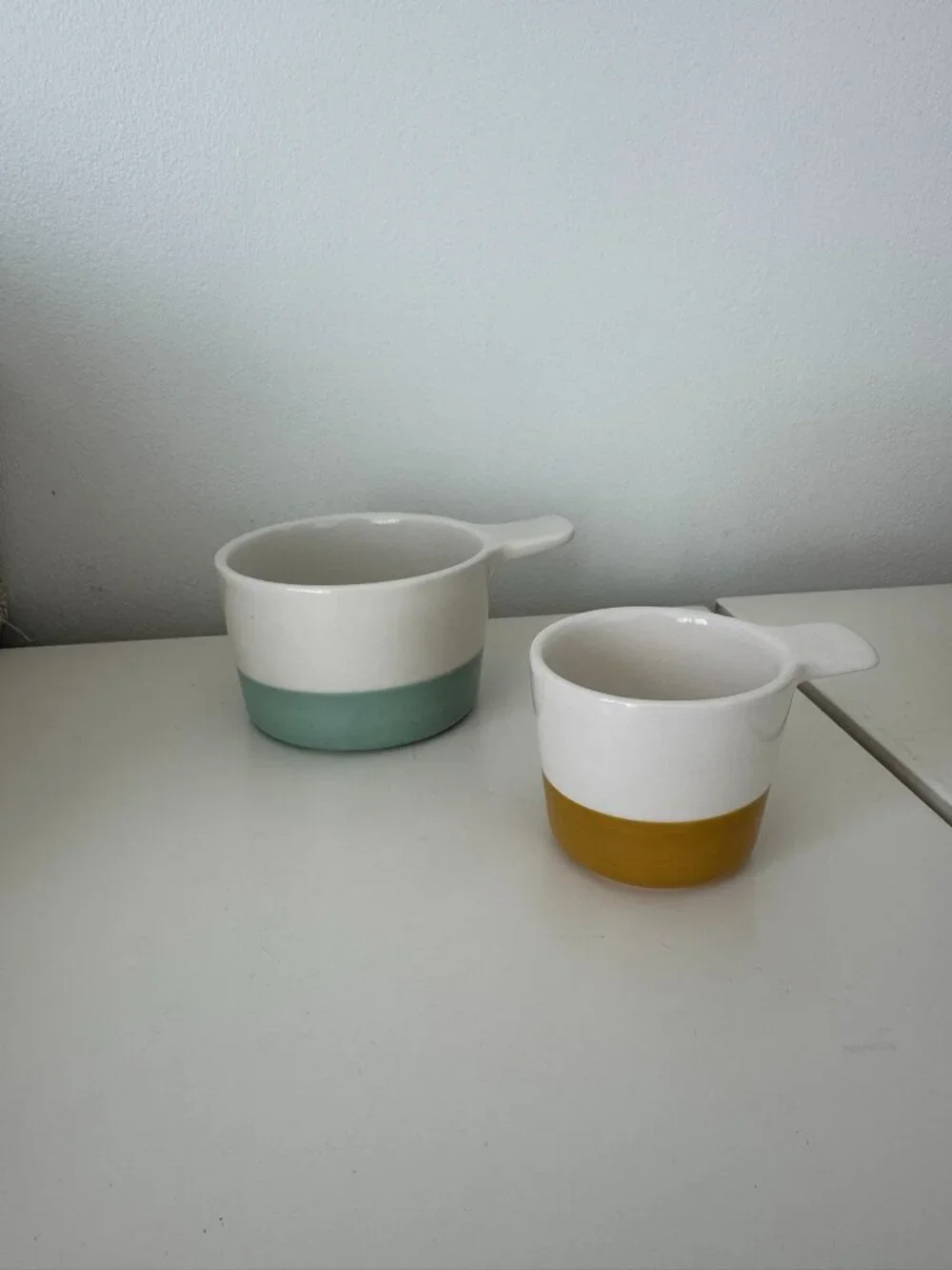 Crate & Barrel Ceramic Measuring Cups
